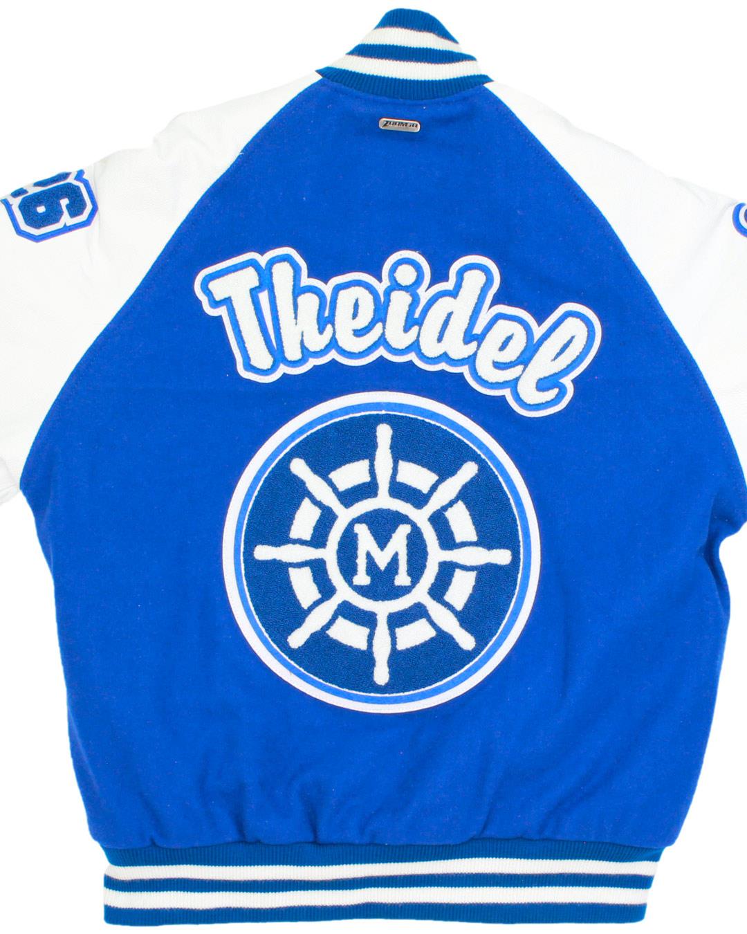 Mandeville High School Skippers Letter Jacket, Mandeville, LA - Back