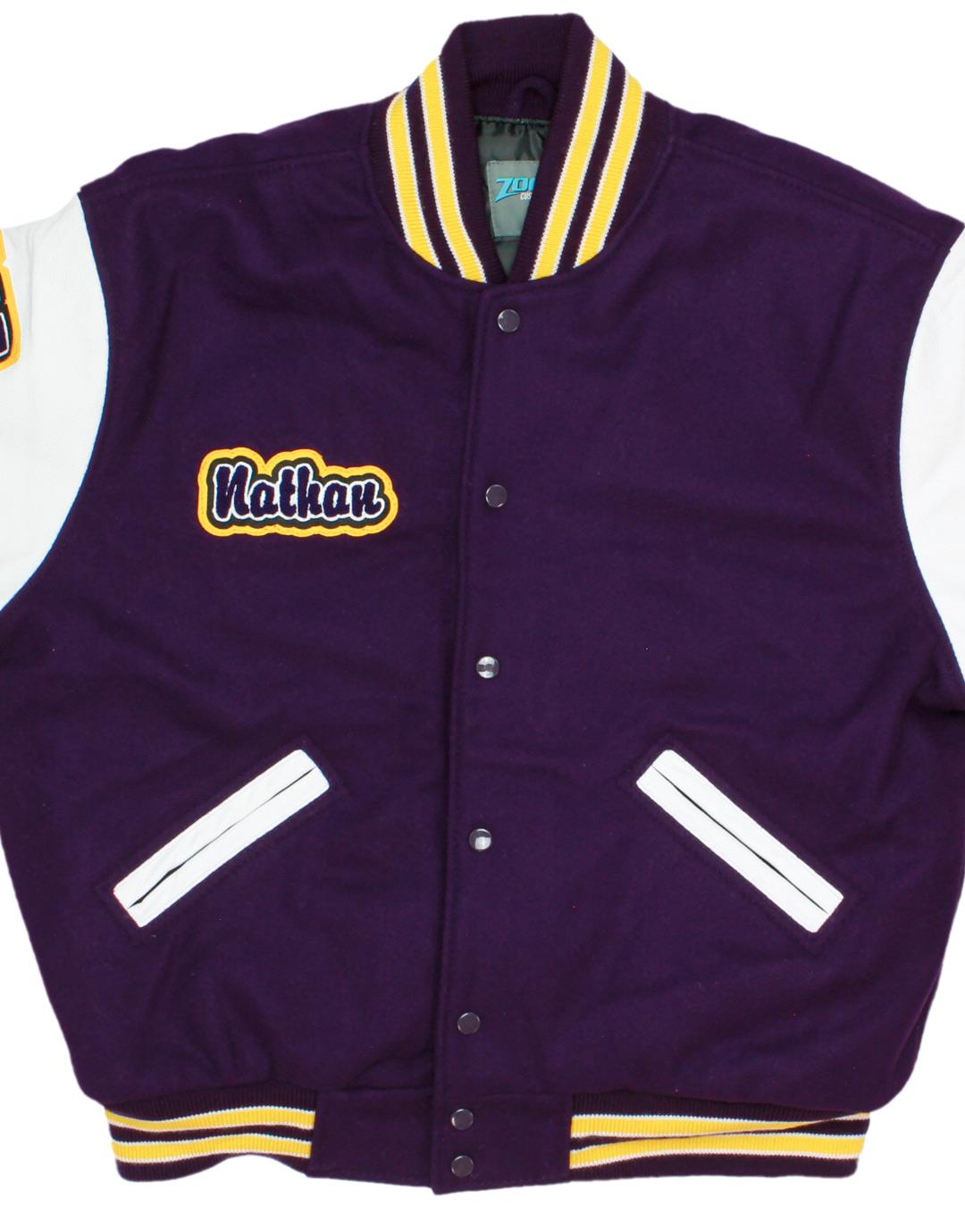 Hermiston High School Bulldogs Lettermen Jacket, Hermiston, OR - Front