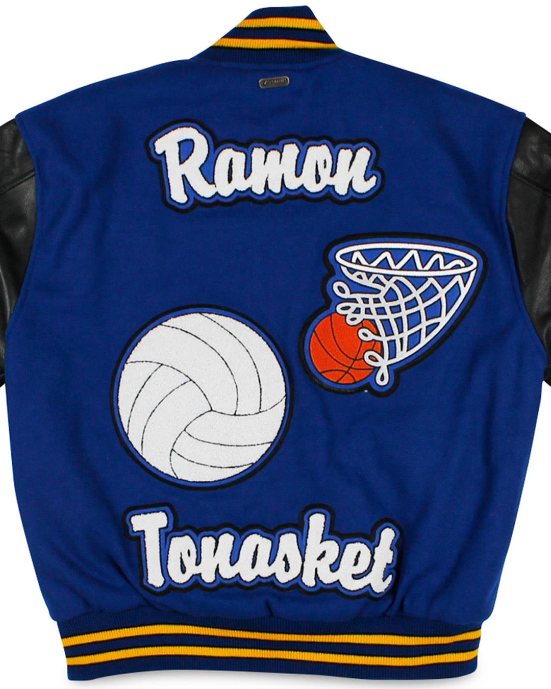 Tonasket High School Letterman Jacket, Tonasket WA - Back