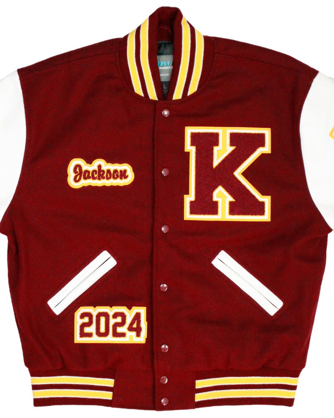 Kingston High School Buccaneers Lettermen Jacket, Kingston, WA - Front