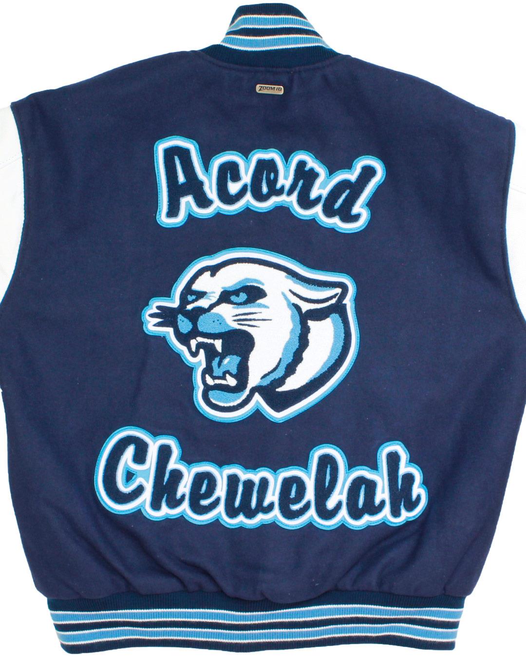 Jenkins High School Cougars, Letterman Jacket, Chewelah, WA - Back