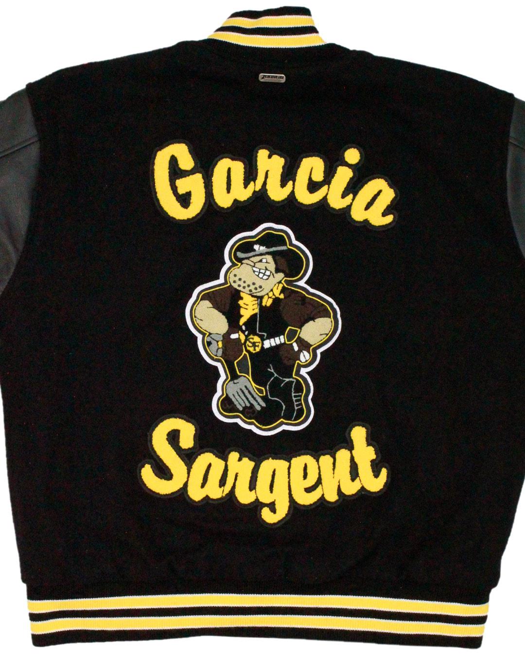 Sargent High School Farmers Letter Jacket, Monte Vista, CO - Back