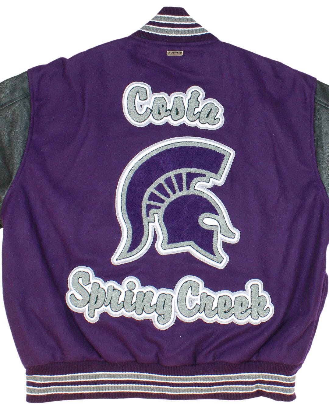 Spring Creek High School Leather Man Jacket, Spring Creek, NV - Back 2