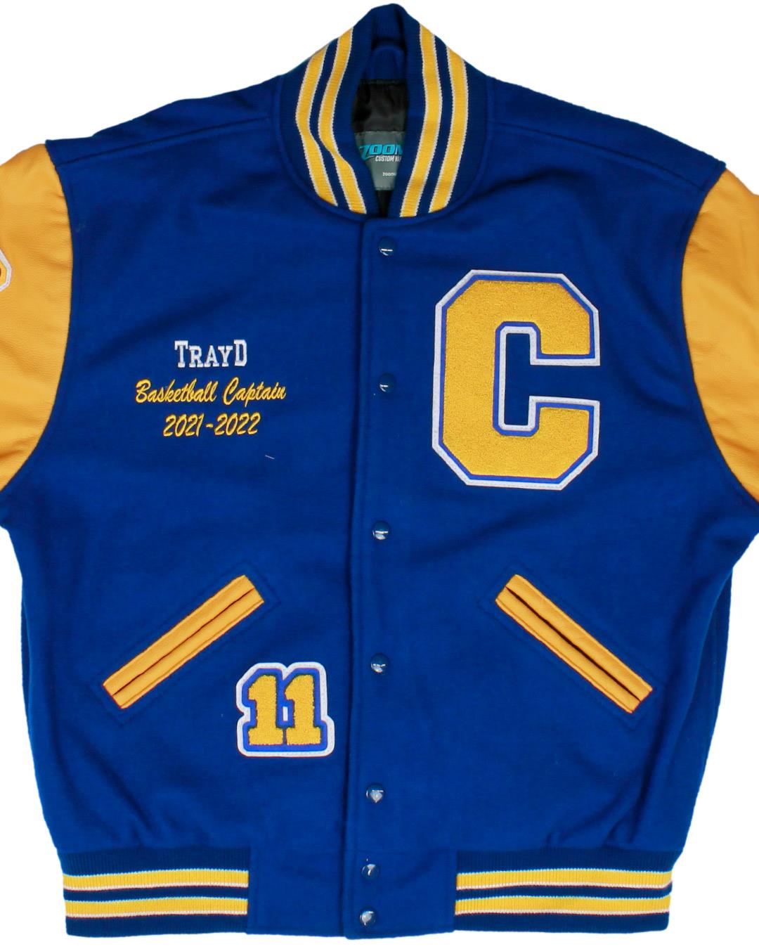 Crenshaw High School Cougars Letterman Jacket, Los Angeles CA - Front