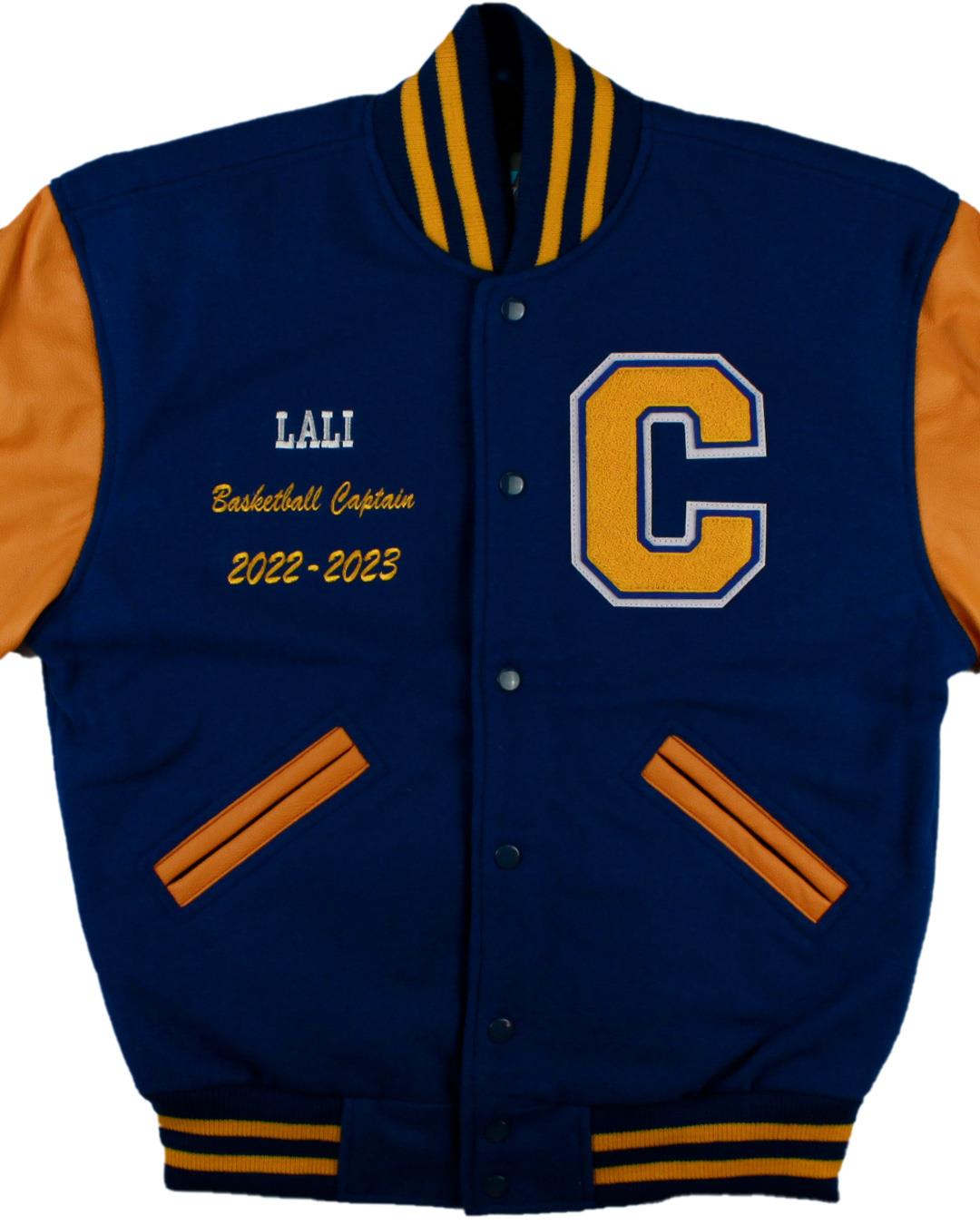 Crenshaw High School Cougars Letter Jacket, Los Angeles, CA - Front