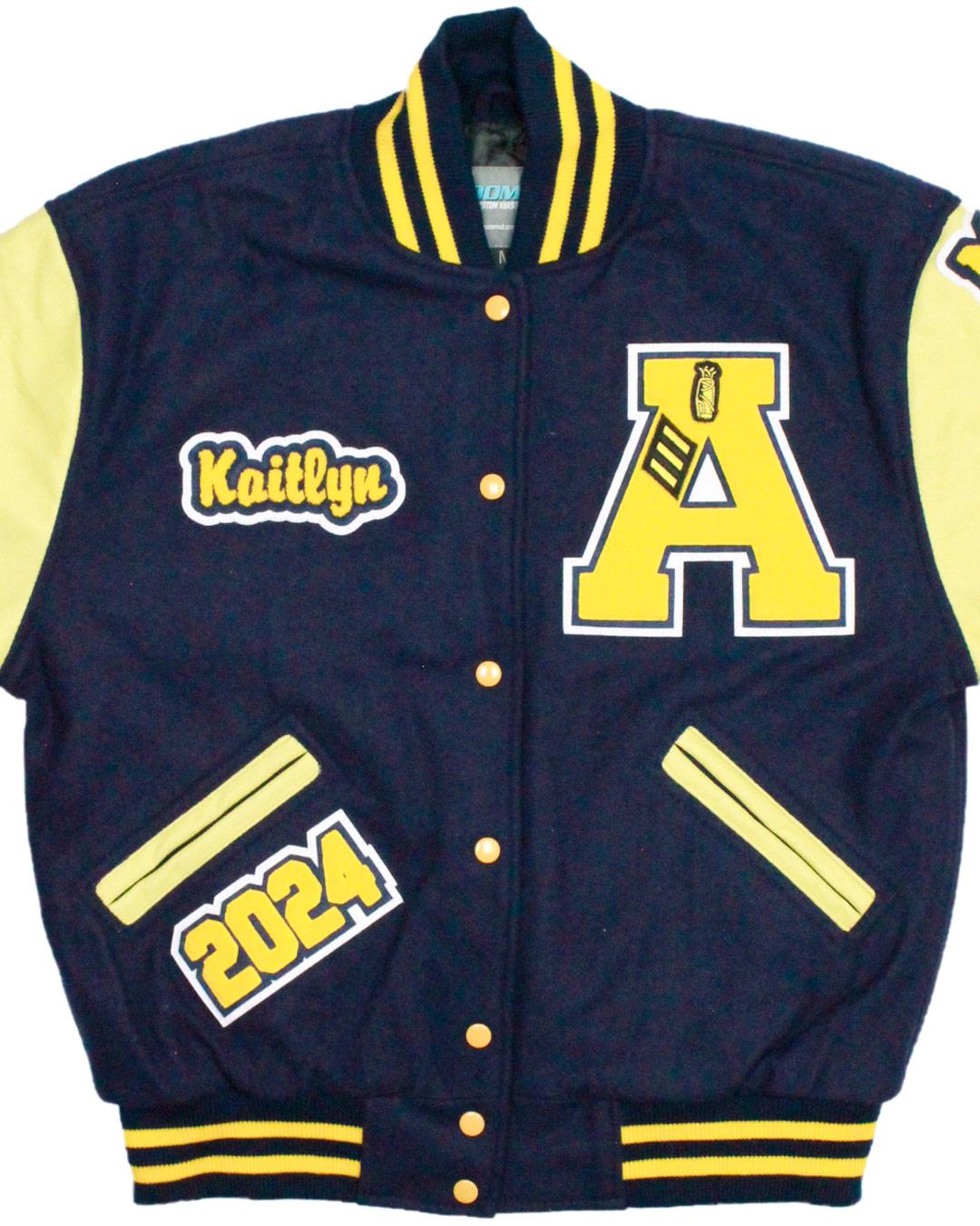 Aberdeen High School Bobcats Letter Jacket, Aberdeen, WA - Front