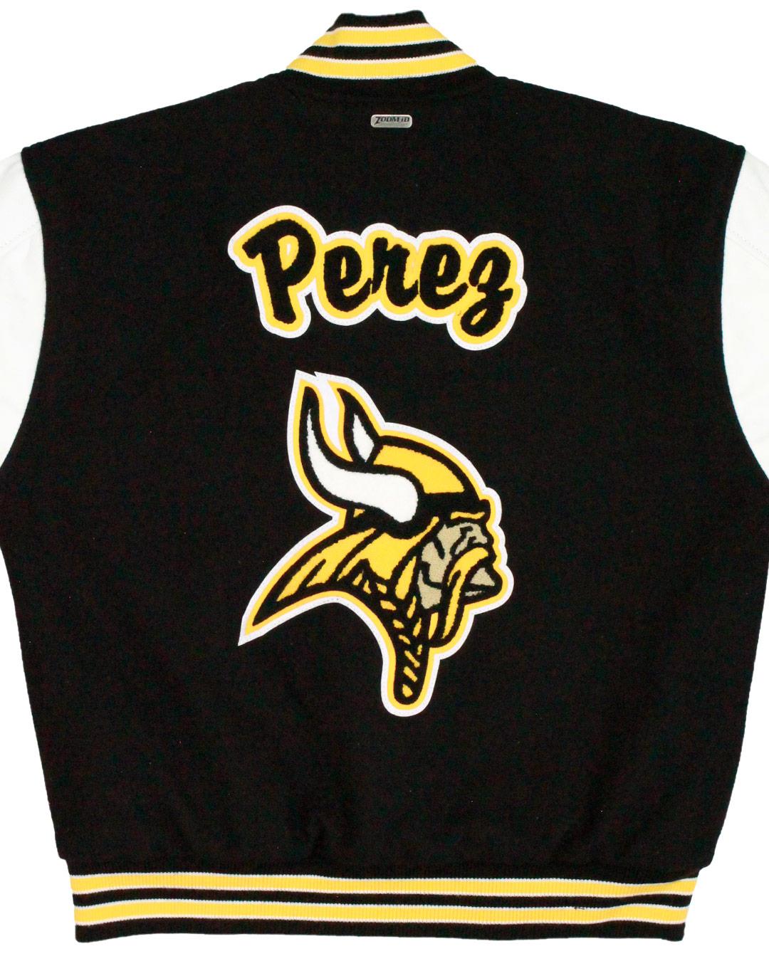 St. Laurence High School Vikings Varsity Jacket, Burbank IL - Back