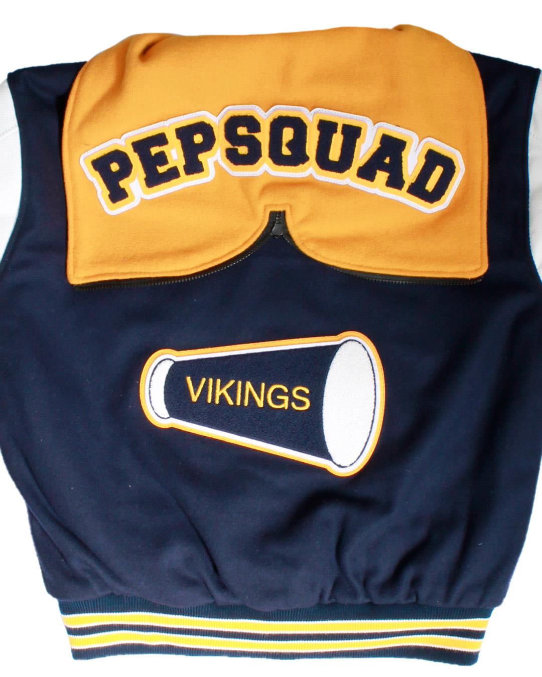 Santa Monica High School Vikings Letter Jacket, Santa Monica, CA -Back