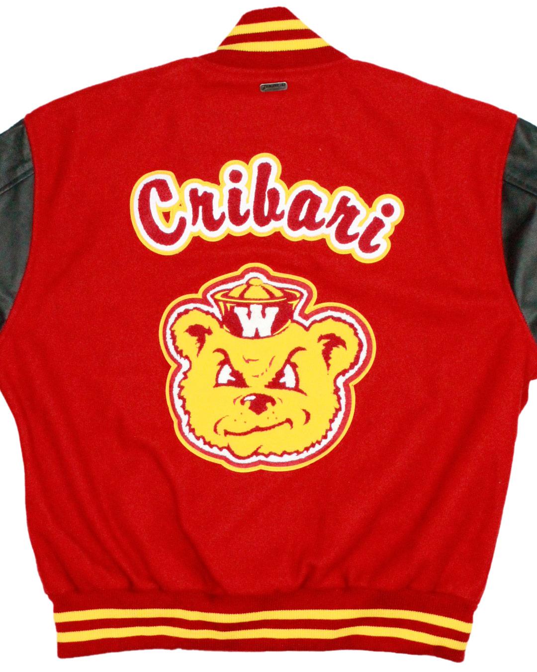 Woodrow Wilson High School Bruins Letterman Jacket, Long Beach, CA - Back