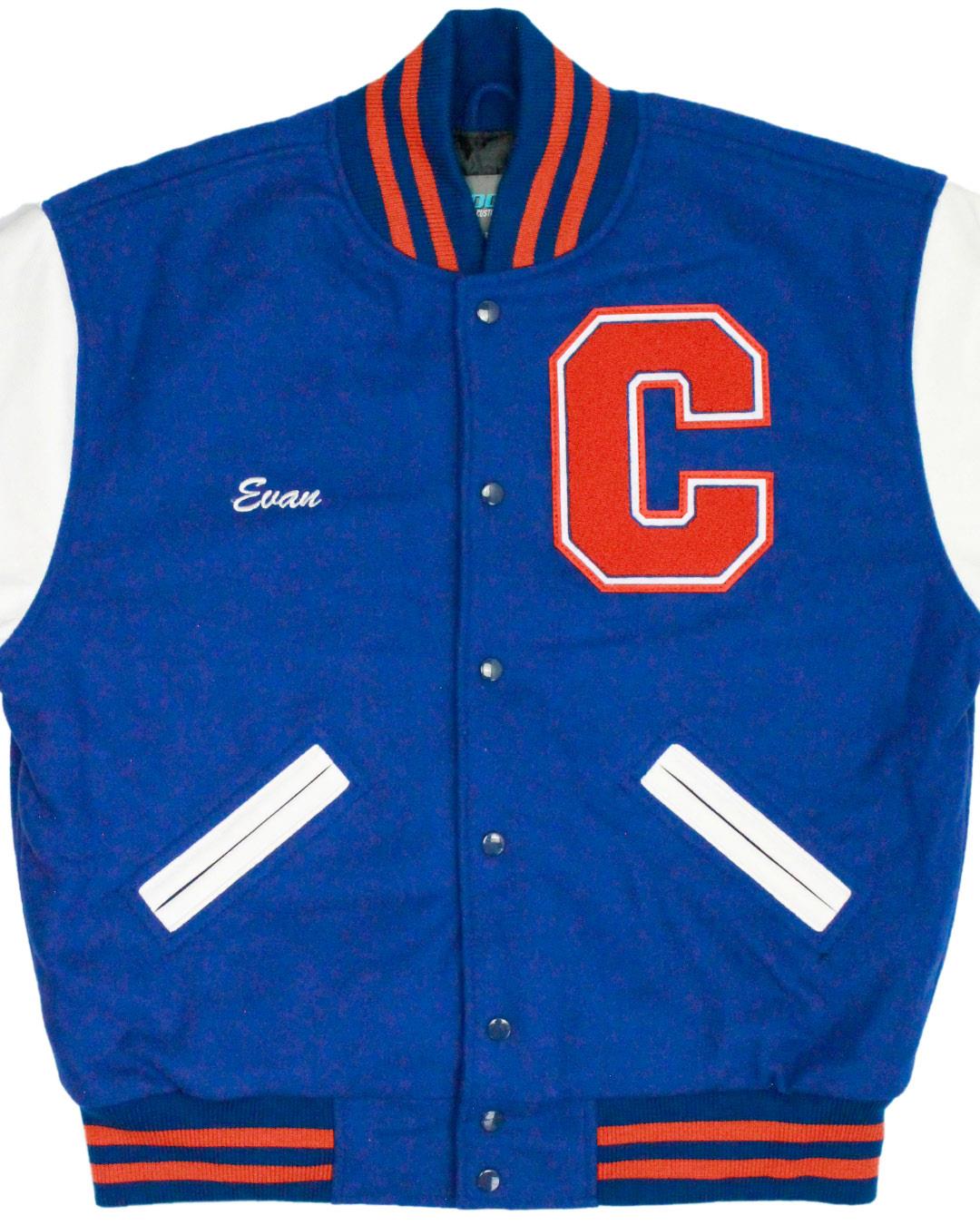 Cape Coral High School Seahawks Letterman Jacket, Cape Coral, FL -  Front 