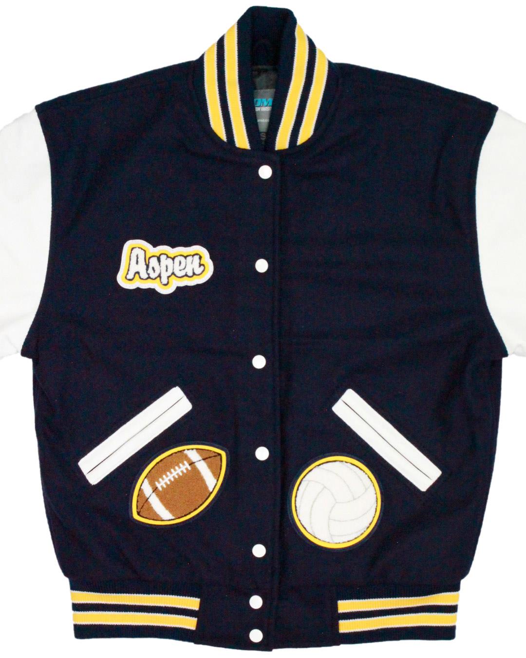 Boulder City High School Eagles Letter Jacket, Boulder City, NV - Front 