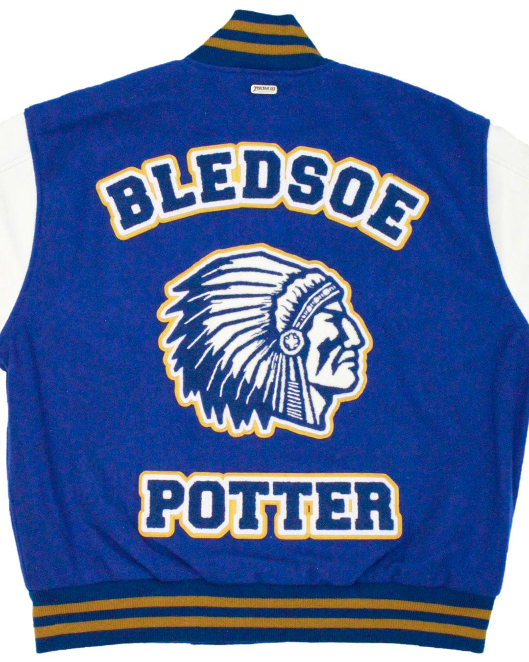 Bledsoe County High School Warriors Letterman Jacket, Pikeville, TN - Back