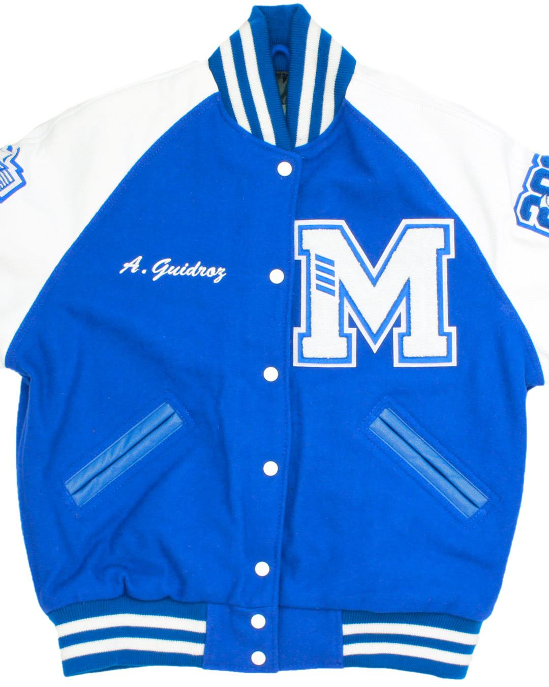 Mandeville High School Skippers Letterman Jacket, Mandeville, LA - Front