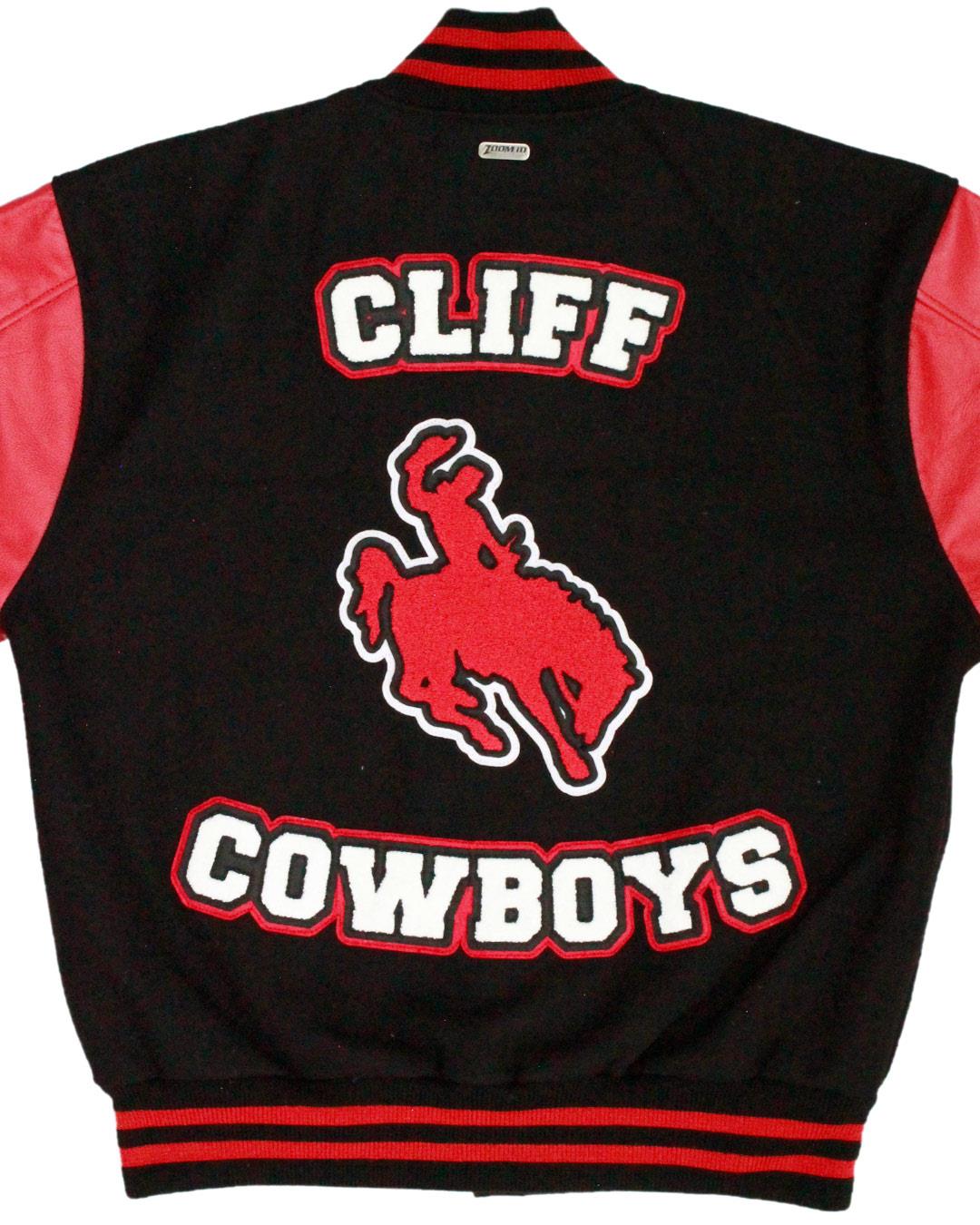 Cliff High School Cowboys/Cowgirls Lettermen Jacket, Cliff, NM - Back