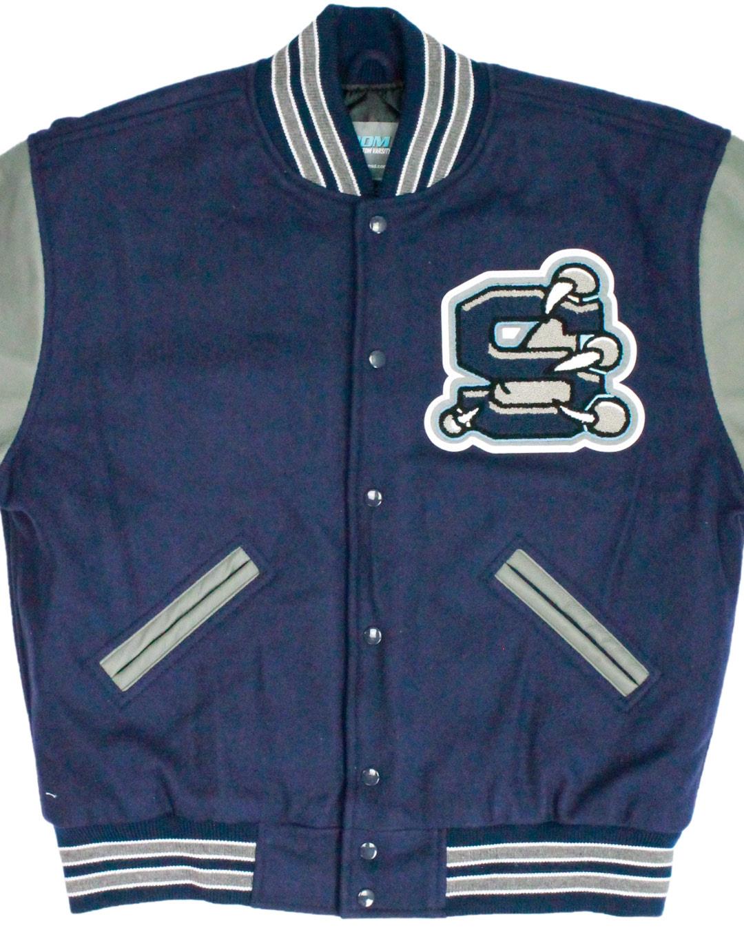 Skyview High School Hawks Letter Jacket, Nampa, ID - Front