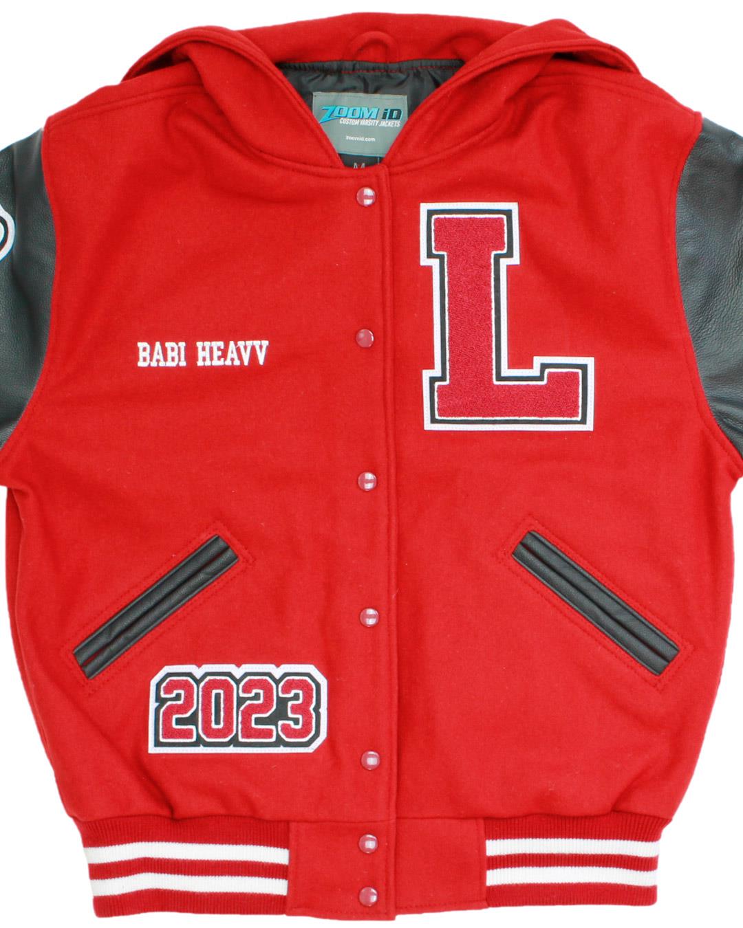 Lawndale High School Cardinals, Letterman Jacket, Lawndale, CA - Front