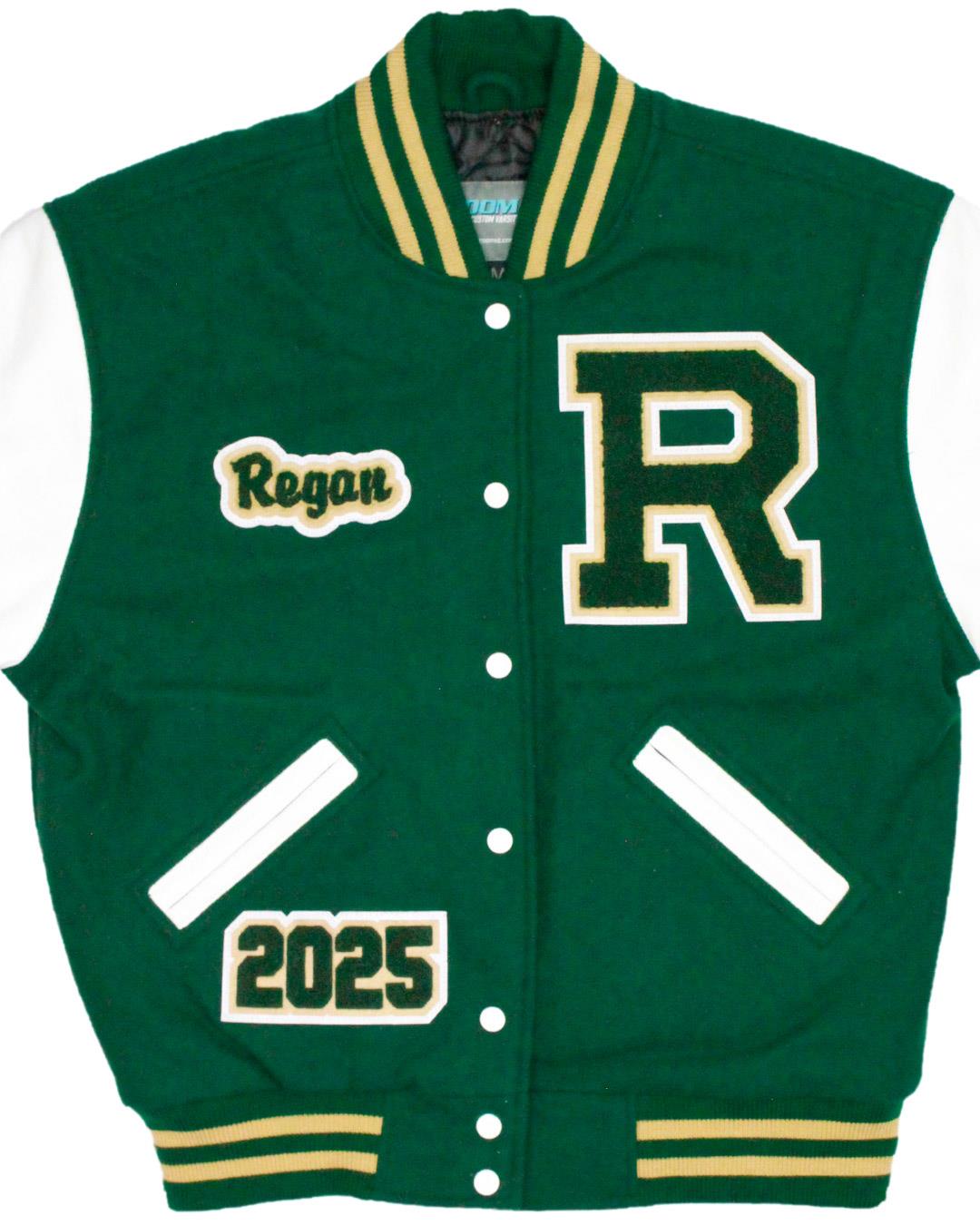 Redmond High School Mustangs Leather Man Jacket, Redmond, WA - Front