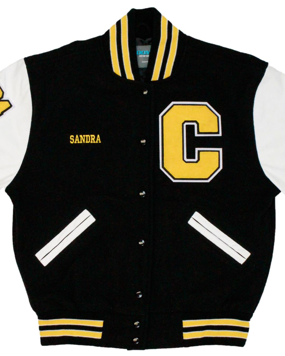 Clark High School Chargers Letter Jacket, Las Vegas, NV - Front