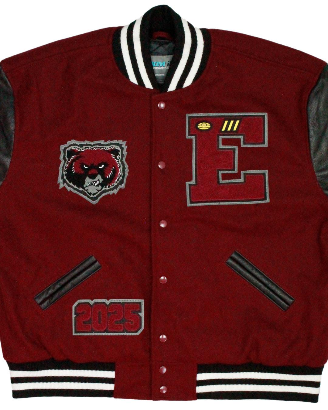 Eastlake High School Wolves Leather Man Jacket, Sammamish, WA - Front 