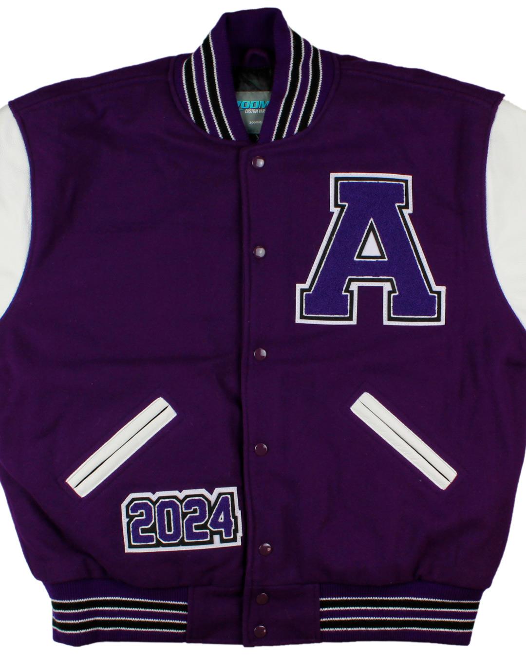 Anacortes High School Seahawks Lettermen Jacket, Anacortes, WA - Front