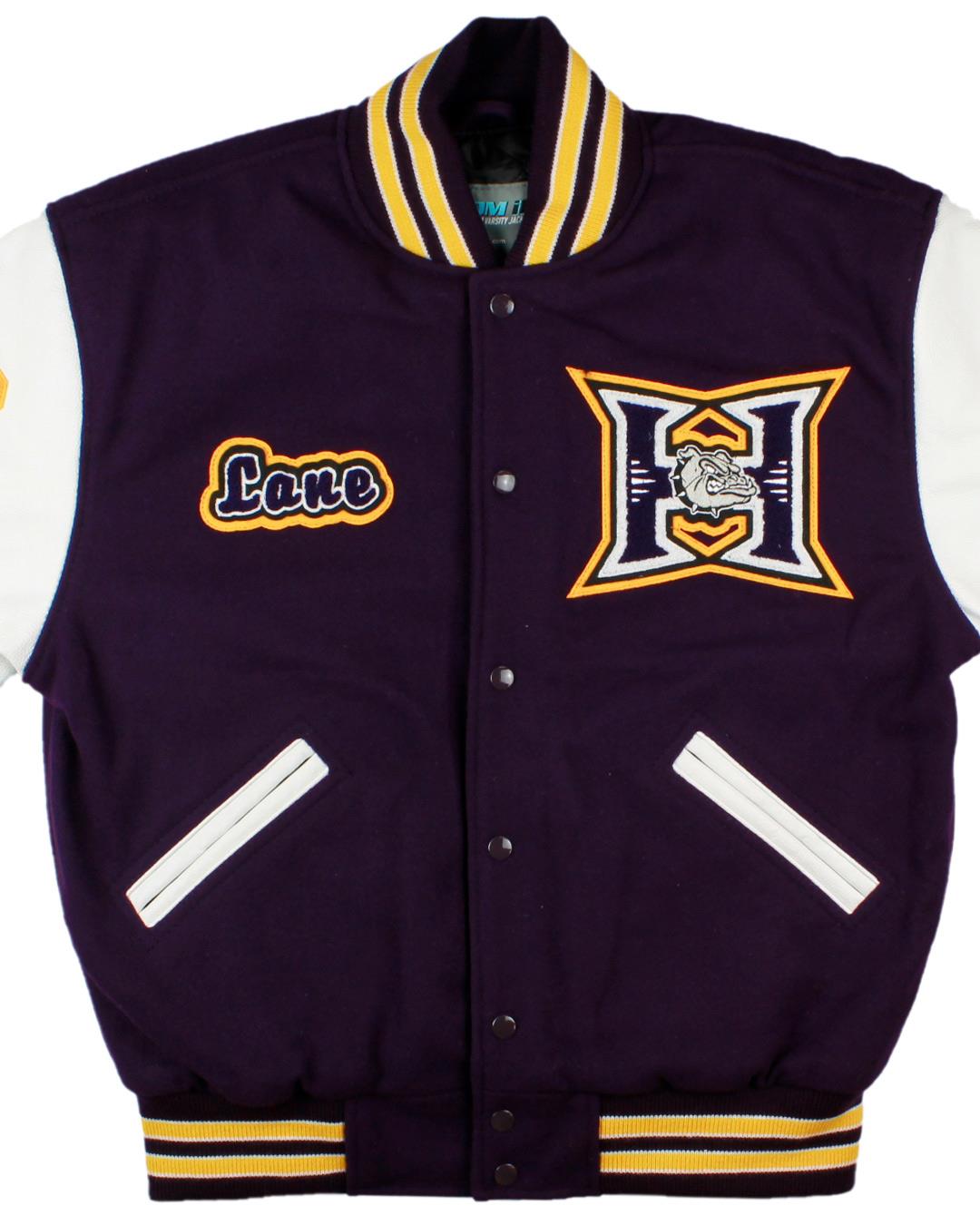 Hermiston High School Bulldogs Varsity Jacket, Hermiston, OR - Front