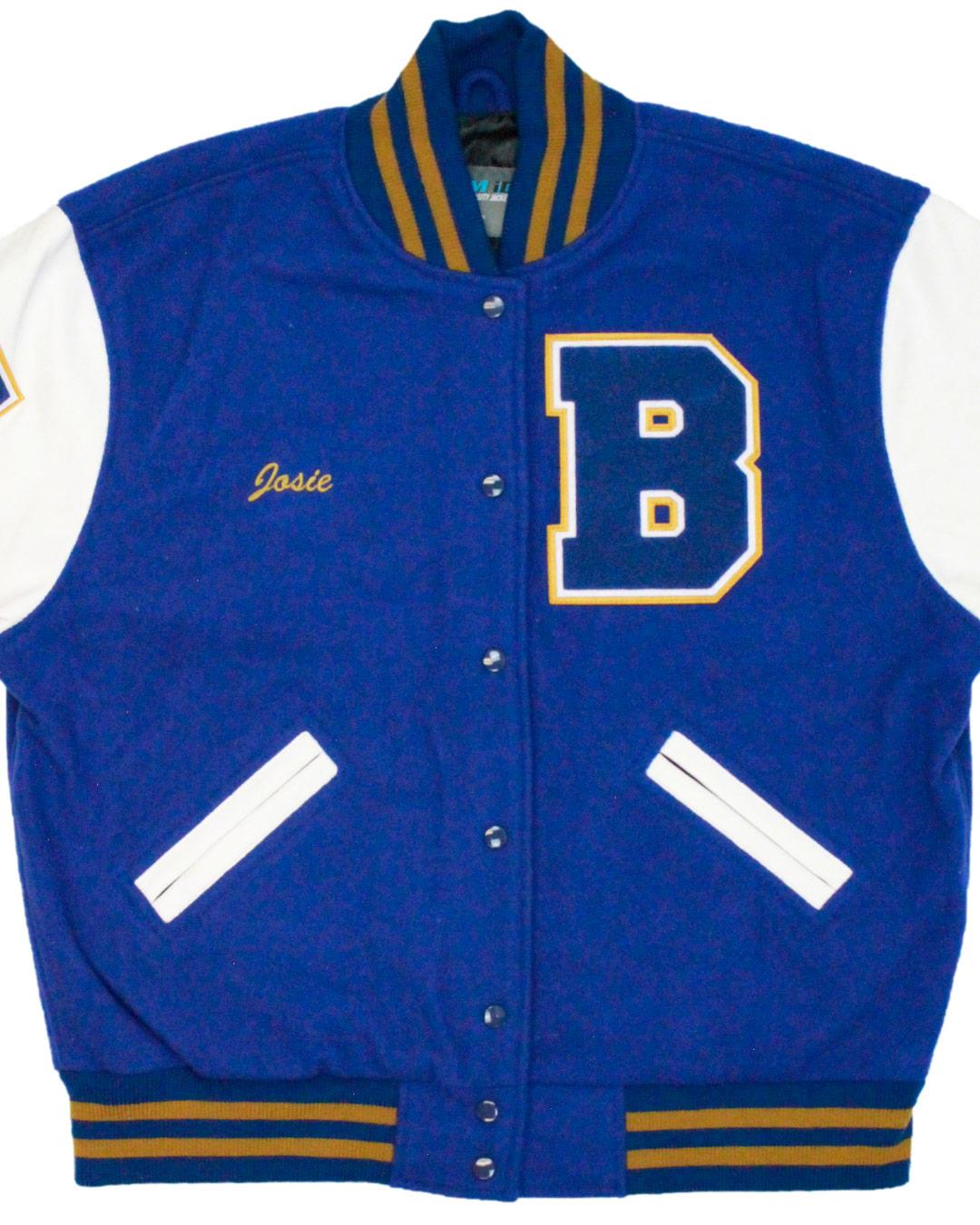 Bledsoe County High School Warriors Letterman Jacket, Pikeville, TN - Front